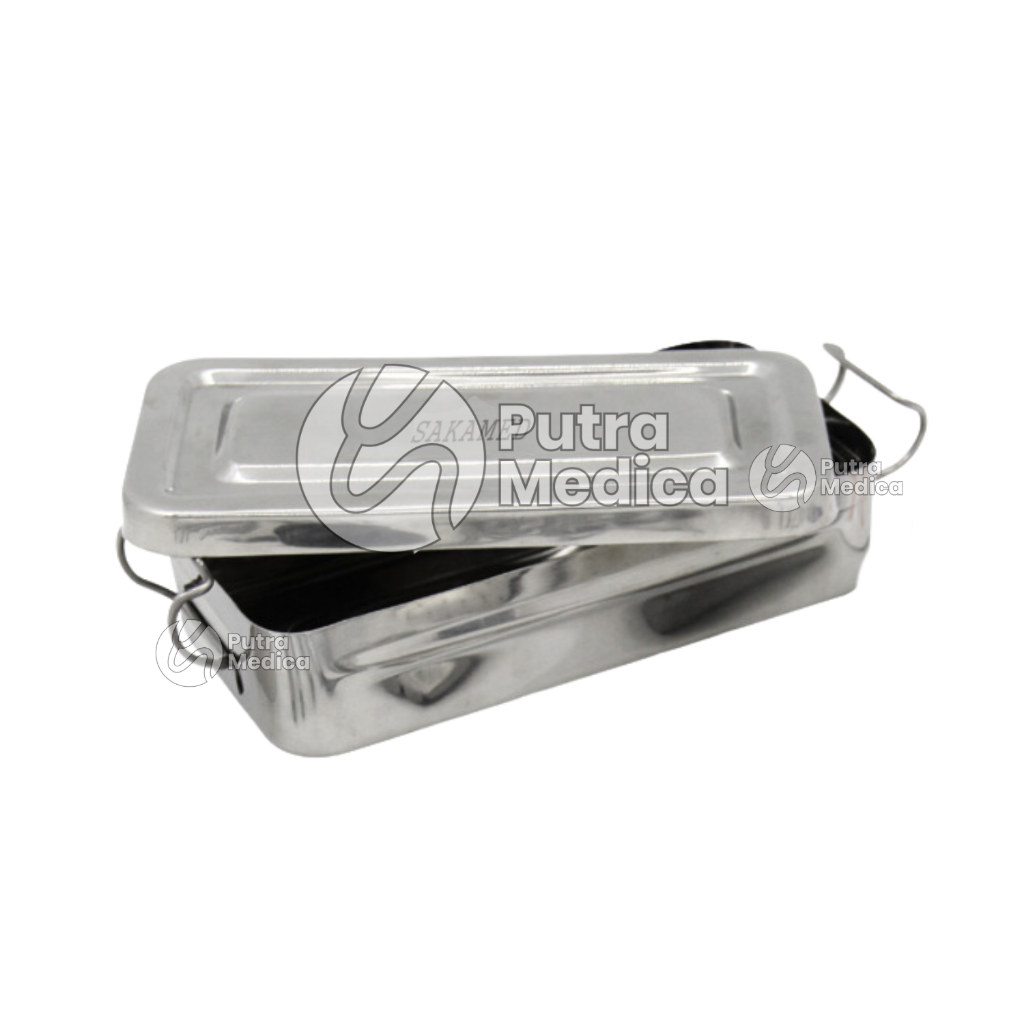 Jual Sakamed Bak Instrumen Medis 509 with Lock (20x10cm) / Tray Tempat ...