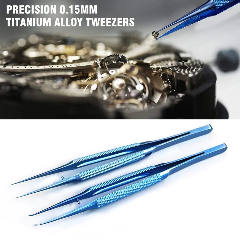 Jual ORIGINAL Pinset Titanium Blue GSM High Quality Biru Melengkung ...