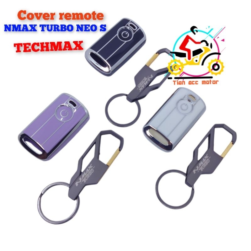 Jual paket gantungan kunci logo NMAX TURBO dan cover remote NMAX TURBO ...