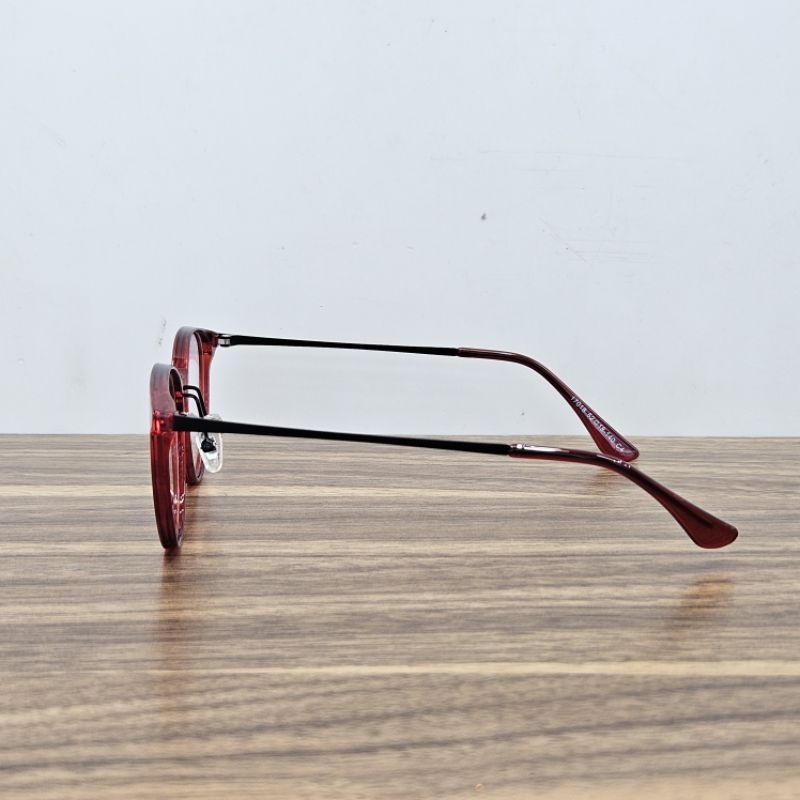 Jual frame kacamata pria wanita vintage bulat 17018 merah maroon ada ...
