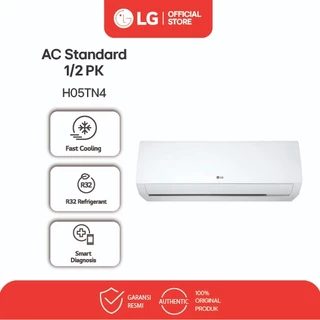 LG Air Conditioner / AC 1/2PK - New Hercules 2024 - Turbo Cooling Auto Swing Ramah Lingkungan - Daya Lebih Rendah 365W - Model H05TN4