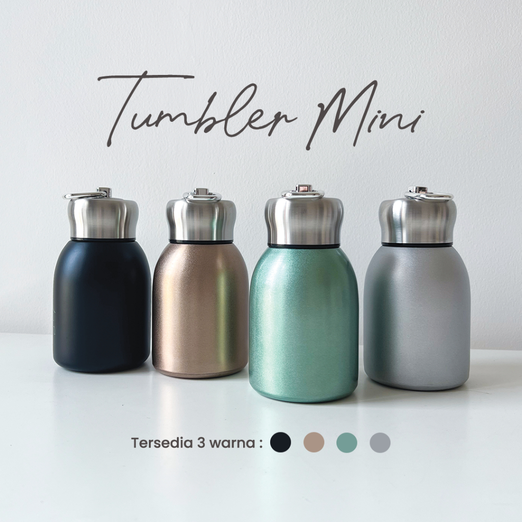 Jual Tumbler Mini Botol Minum Stainless Tumblr Stainless Kecil Kado ...