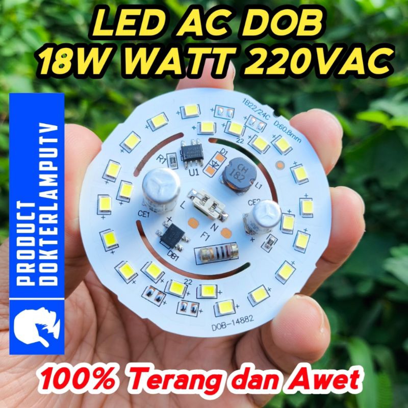 Jual LED AC DOB 18W 220V PUTIH | Shopee Indonesia