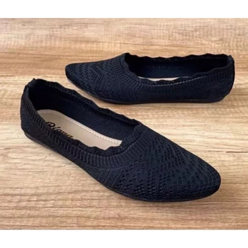 Sepatu Balet Wanita Rajut Import Korea Flatshoes Rajut Import Korea