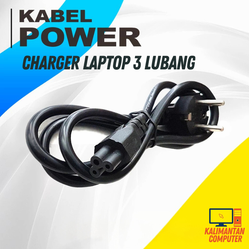 Jual Kabel Power adaptor charger tiga lubang untuk charger laptop ...