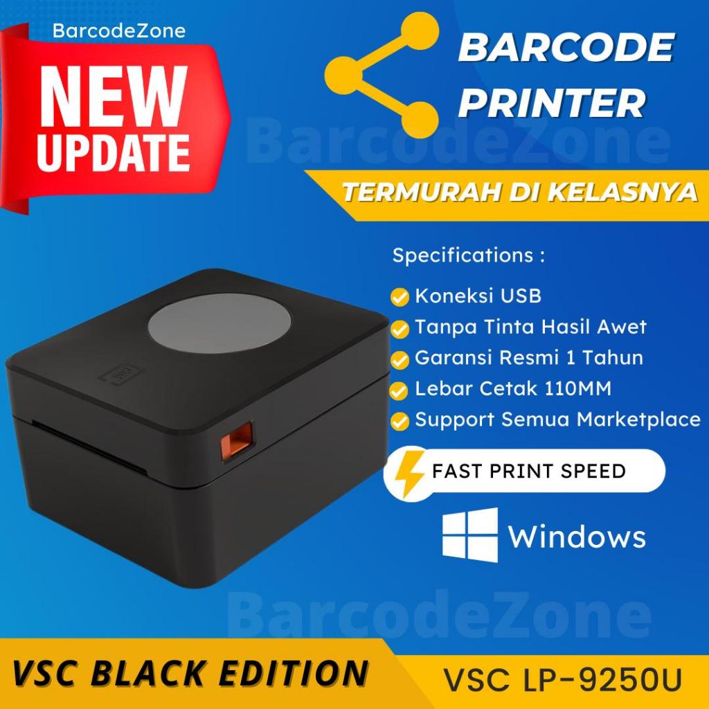 Jual PRINTER BARCODE THERMAL / LABEL PRINTER VSC LP-9250U (USB) CETAK ...