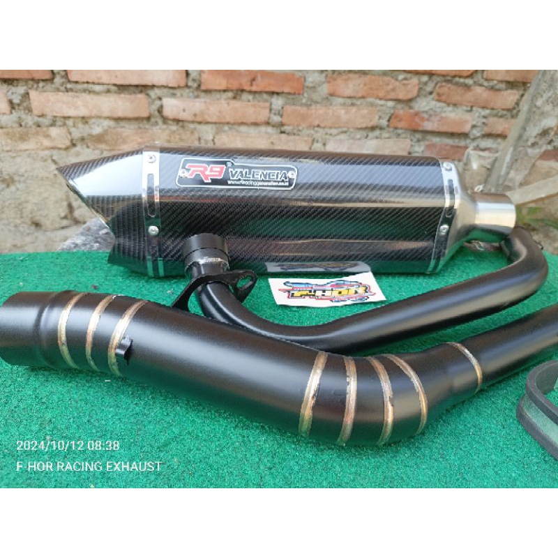 Jual KNALPOT RACING R9 VALENCIA INLET 50MM PNP MOTOR CB150/BYSON/VIXION ...