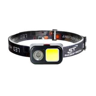 Suksestech Headlamp Led Senter Cas Kepala Dual LED 4 Mode Headlight Outdoor D-212