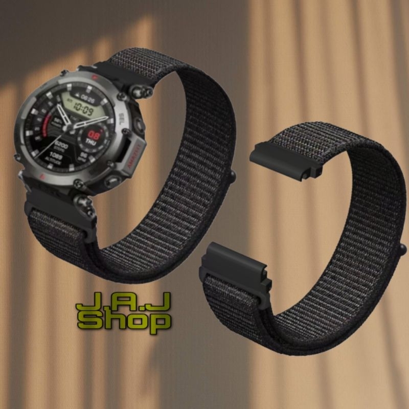 Jual STRAP TALI JAM BENANG NYLON NILON LOOP WATCH BAND AMAZFIT T REX ...