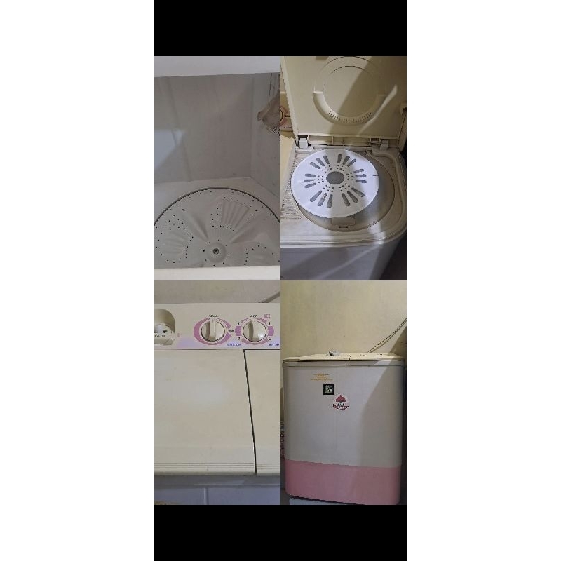 Jual mesin cuci bekasi , 2 tabung , merk sanyo | Shopee Indonesia