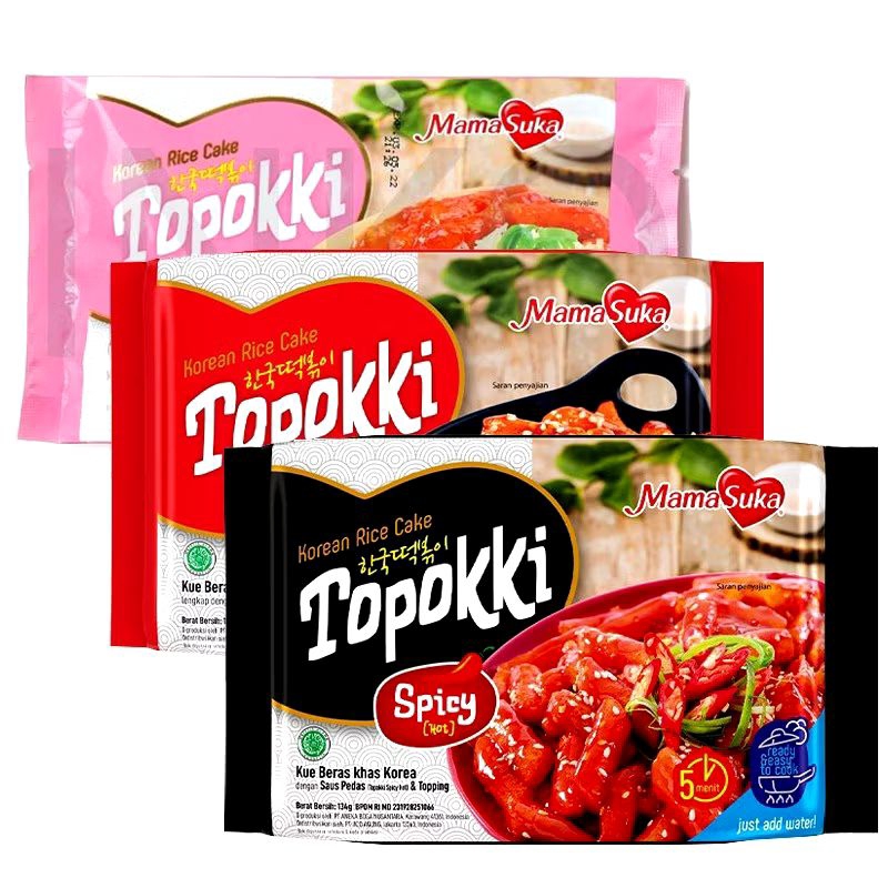 Jual MamaSuka Topokki Korea Rice Cake Halal 134gr Shopee Indonesia
