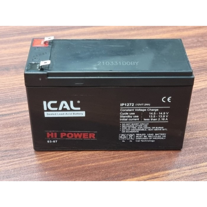 Jual BATTERY UPS AKI KERING ICAL 12V 7,2AH ICA APC PROLINK INFORCE ...