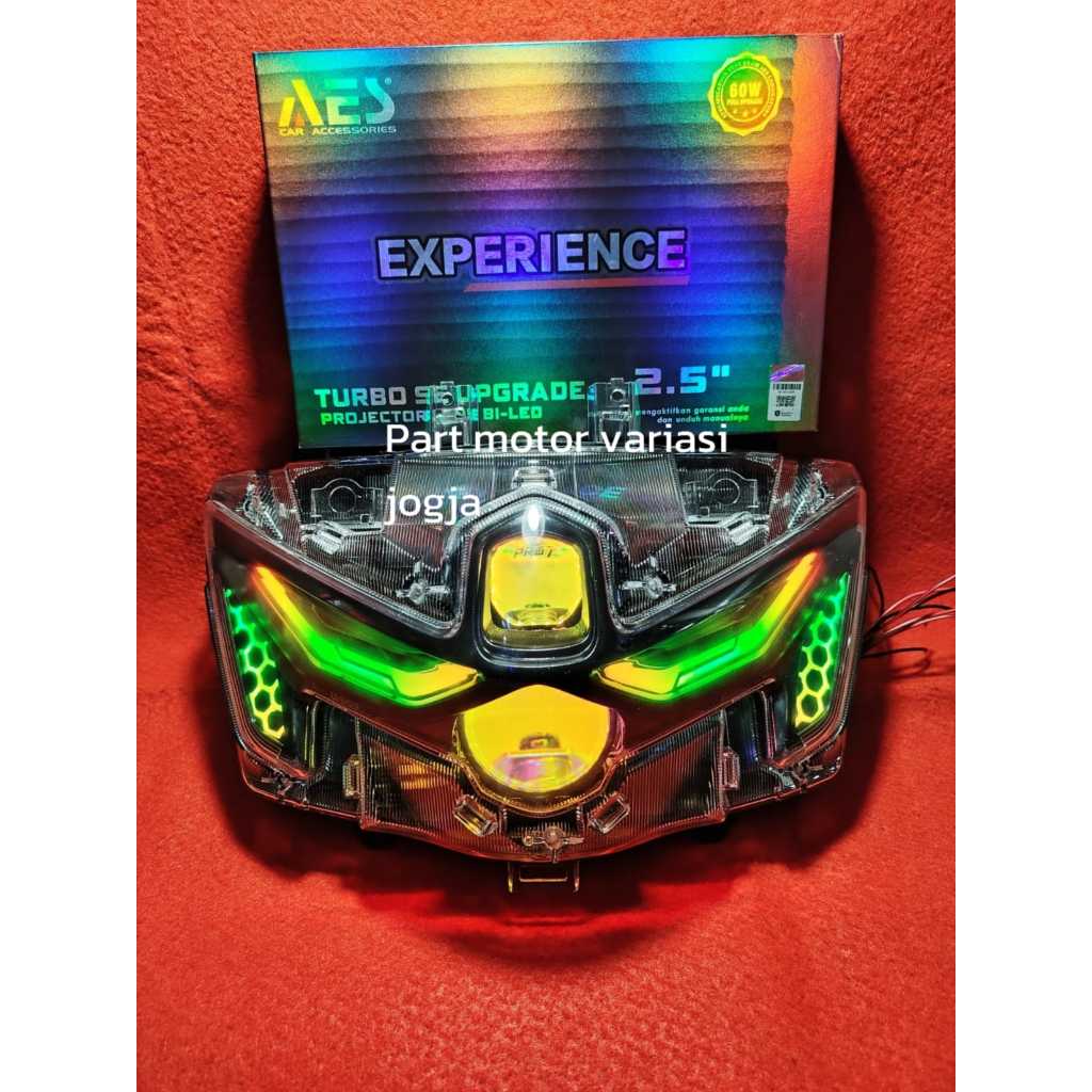 Jual BILED NMAX TURBO / NEO PROJIE BILED AES EXSPERIENCE 60 WATT RGB ...