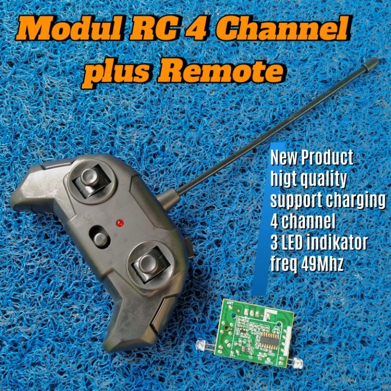 Jual Modul Remote Control 4 Channel. RC mainan 4 saluran 40 & 49MHZ ...