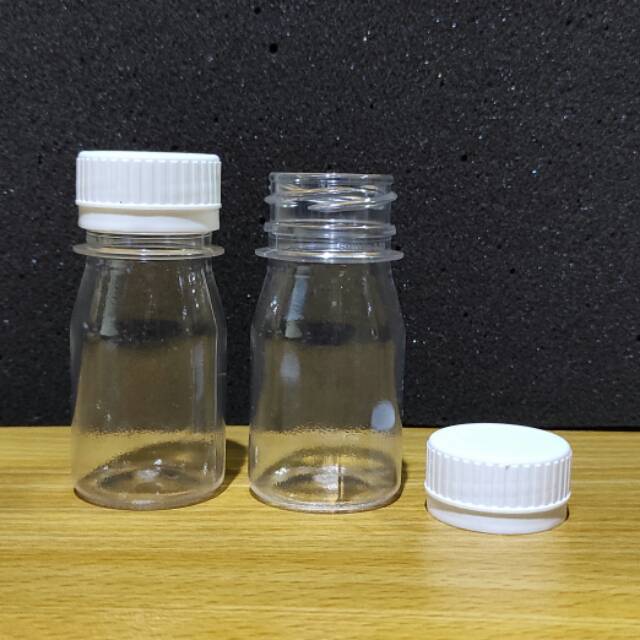 Jual Botol Zam Zam 30ml kecil sample tester wadah kecil tutup putih ...
