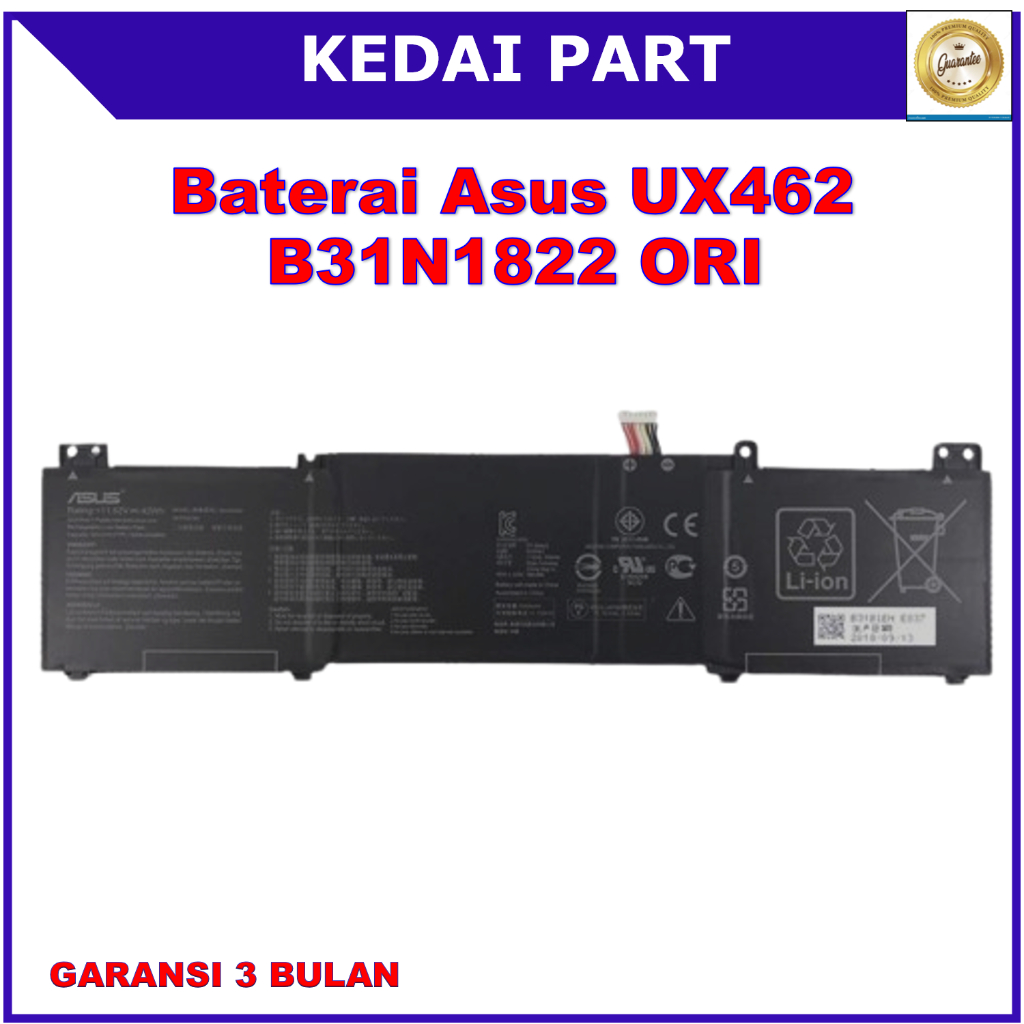 42Wh B31N1822 Batterij voor Asus ZenBook Flip 14 UM462 UX462 UX462D