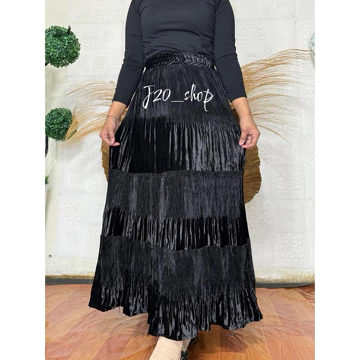 Rok Plisket Beludru Import Rimpel Rok Plisket Beludru Umpak Rok Plisket Bludru Rimpel Rok