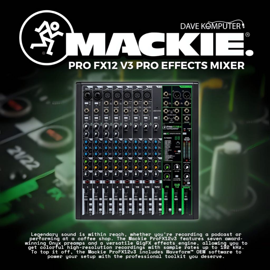 Jual Mackie ProFX12v3 / ProFX12 V3 / PRO FX12 V3 Pro Effects Mixer with ...