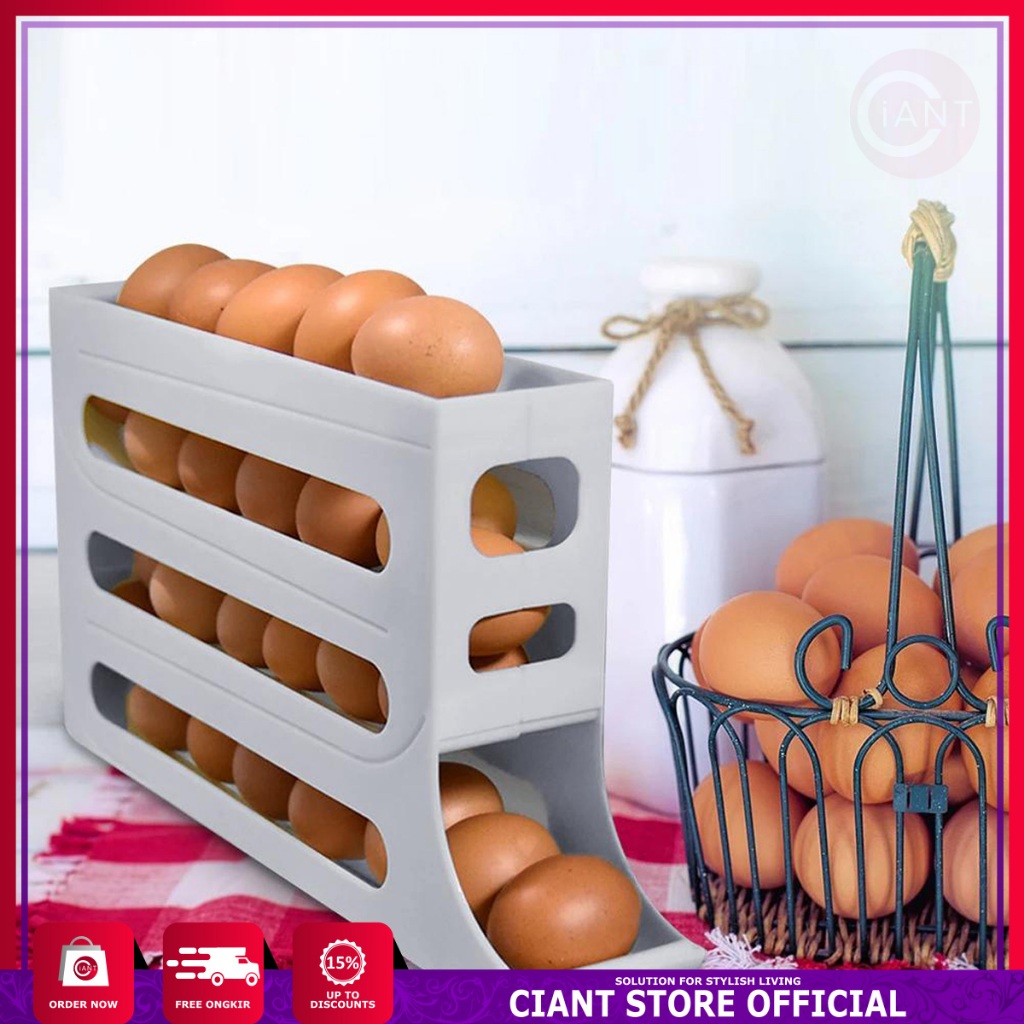 Jual RAK STORAGE BOX TELUR OTOMATIS GESER KOTAK 30 BUTIR PENYIMPANAN ...