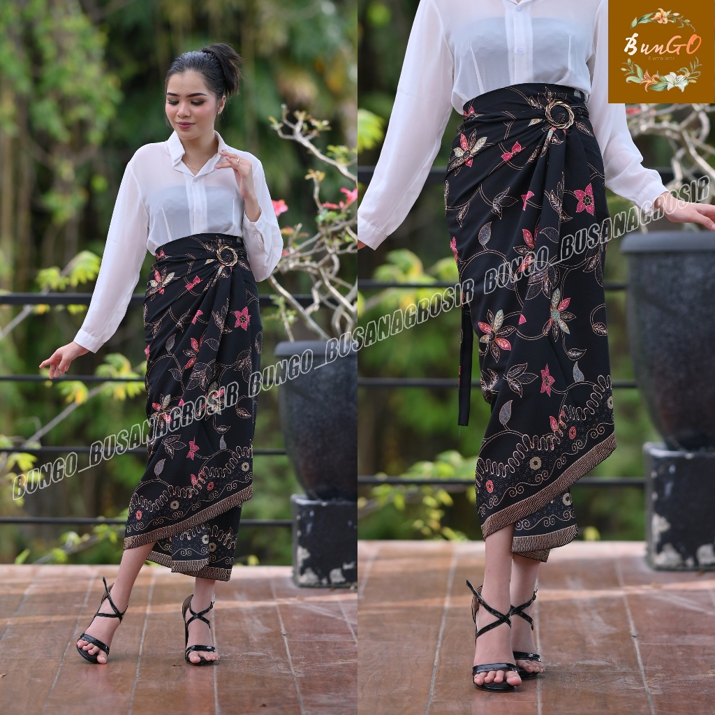 Jual Rok Lilit Batik - Rok Bawahan Kebaya Modern - Rok Floral Kain ...