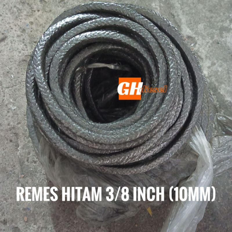 Jual REMES HITAM 1/4, 5/16, 3/8 inch 6, 8, 10 mm/ ASBESTOS / GLAND ...