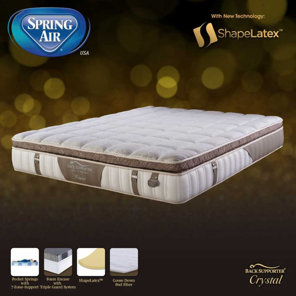 Jual Springbed Matras Kasur Spring Air Crystal (Mattress Only) | Shopee ...