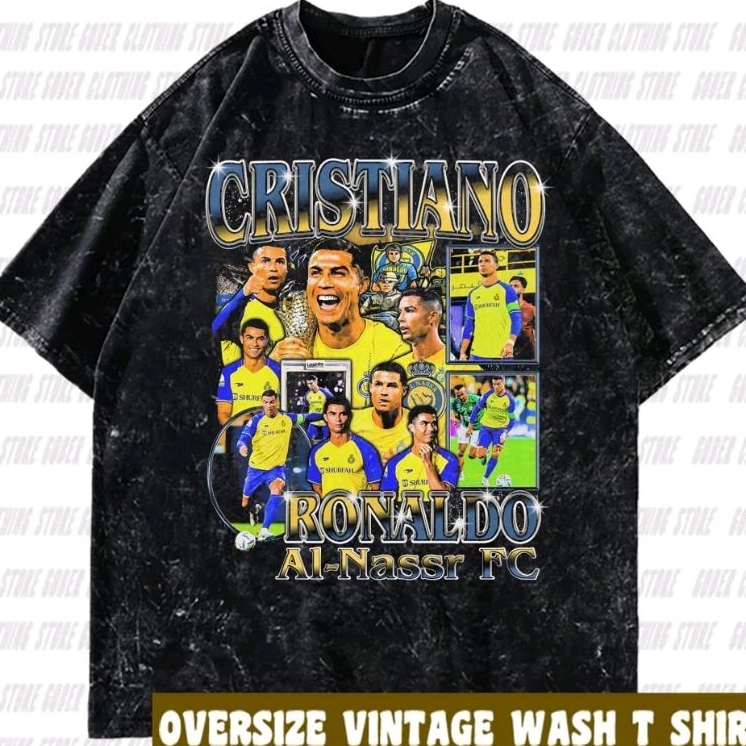 Jual Kaos Oversize Cristiano Ronaldo CR7 | Cotton 24s Built-Up | Warna ...