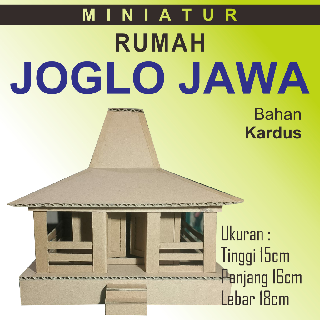 Jual Rumah Adat Jawa Joglo dari Kardus Shopee Indonesia
