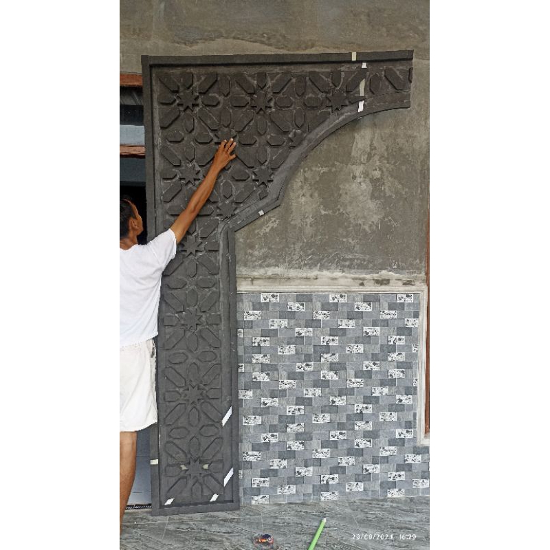 Jual molding cetakan cor roster pintu/jendela/dinding masjid/mushola ...