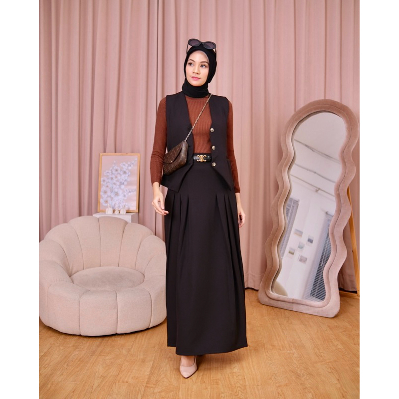 Jual Ounadoutfit - Oneset Old Money Vest dan Rok Premium - setelan ...