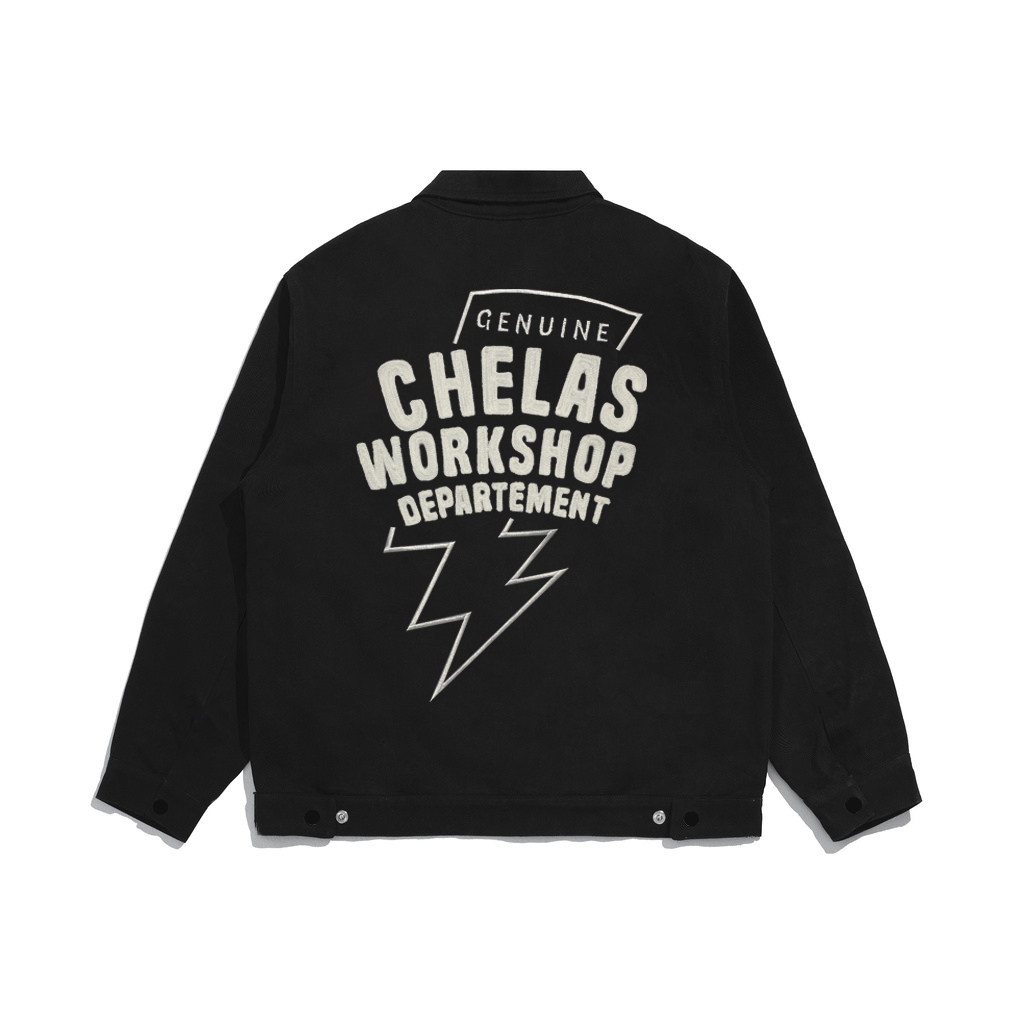 Jual Chelas Montando - Work Jacket Boxy Jaket Hitam - Morris | Shopee ...