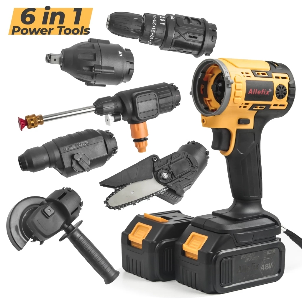 Jual Mesin Bor Multifungsi 6in1 / Drill Multifungsi Multi 6 Heads Kit ...