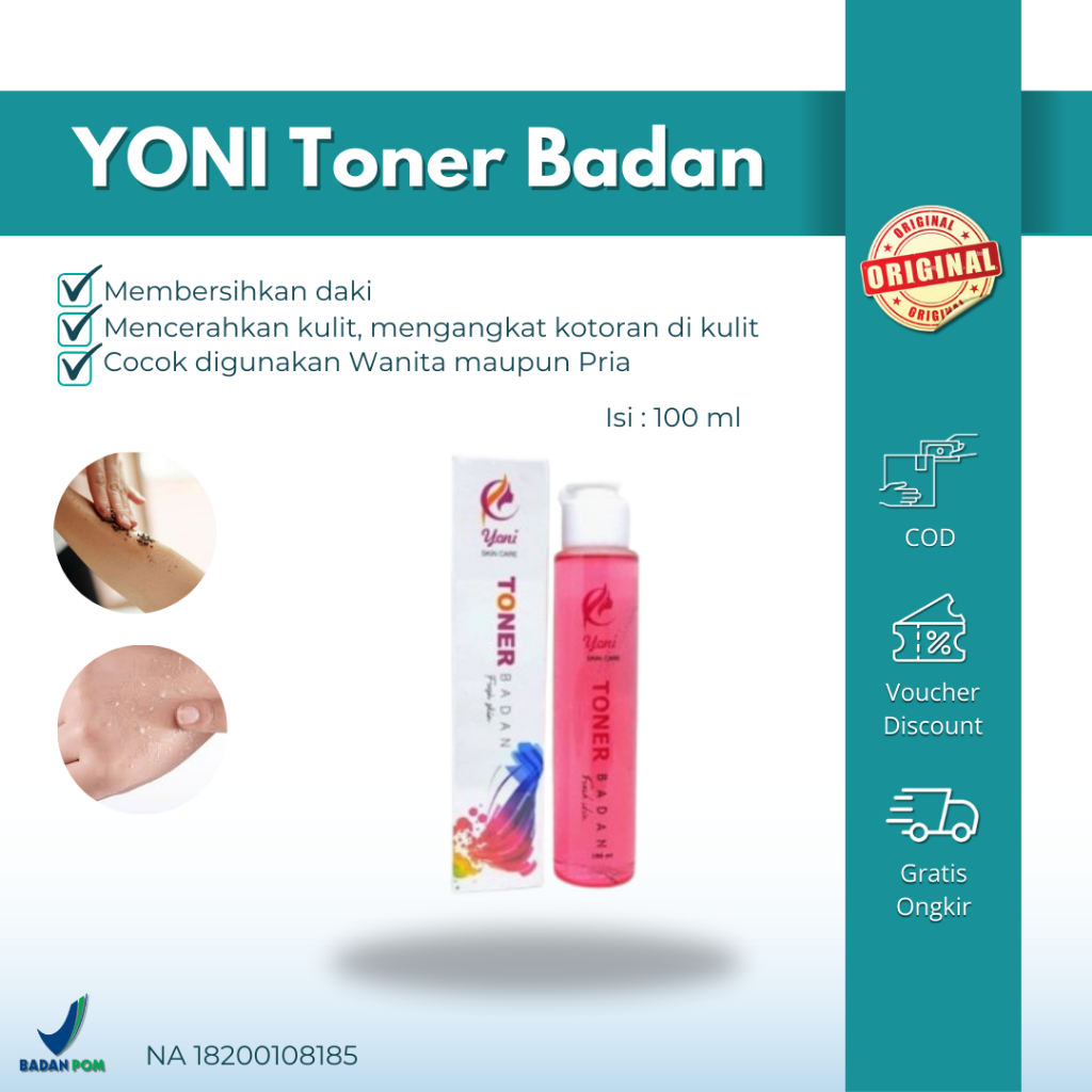 Jual Yoni Skincare Toner BadanT Original Toner Fresh Skin Mencerahkan ...