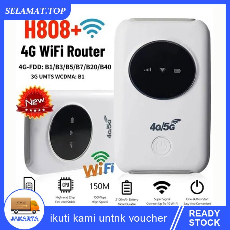 Jual H808+ Modem Wifi 4G All Operator Wifi Portable 5G All Operator ...