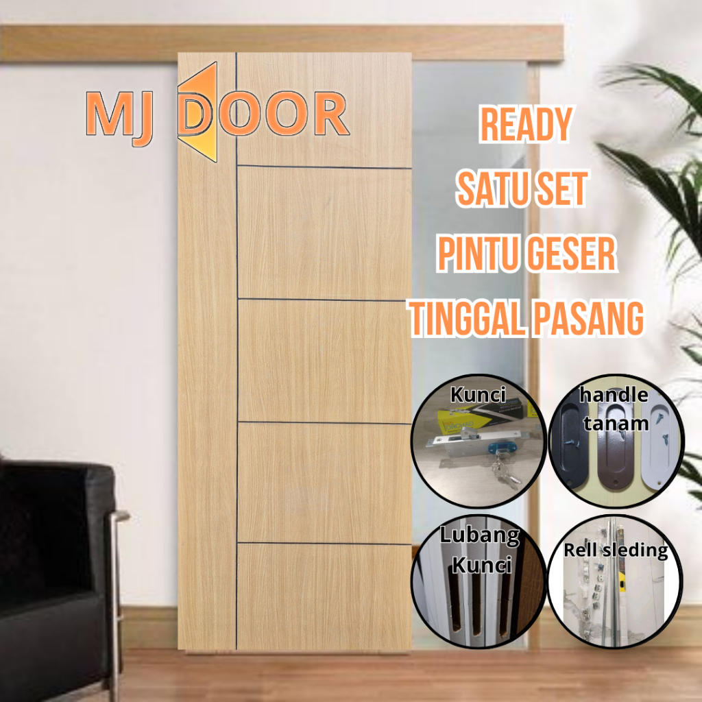 Jual Pintu Sliding Satu Set Kamar Minimalis, pintu geser, pintu satu ...