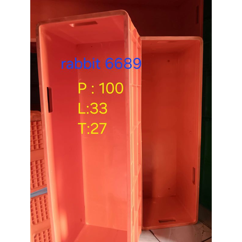 Jual box kontener bekas (rabbit 6689)ready biru dan oren | Shopee Indonesia