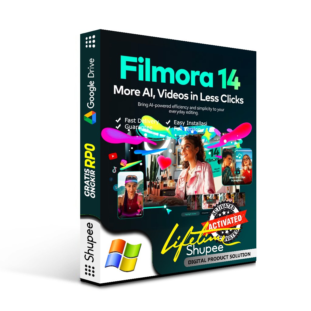 Jual Filmora 14 Full Version Tanpa Watermark Shopee Indonesia