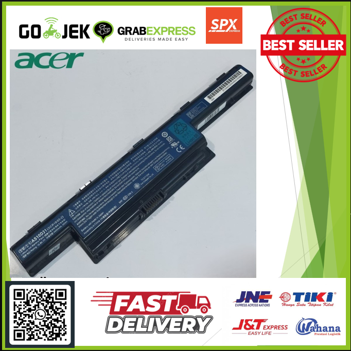 9-Cell 7800mAh Laptop Battery For Acer Aspire (V3-571G, V3-471G) & TravelMate - 11.1V Li-Ion Replacement