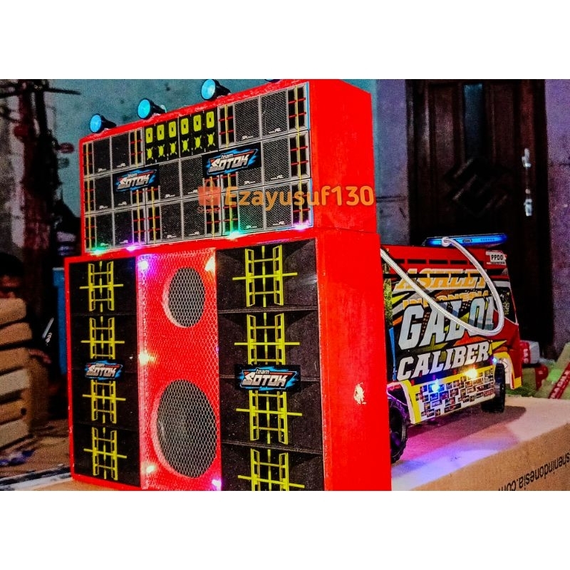 Jual MINIATUR TRUK DAN MINIATUR SOUND SATU SET BISA CUSTOM NAMA DAN ...