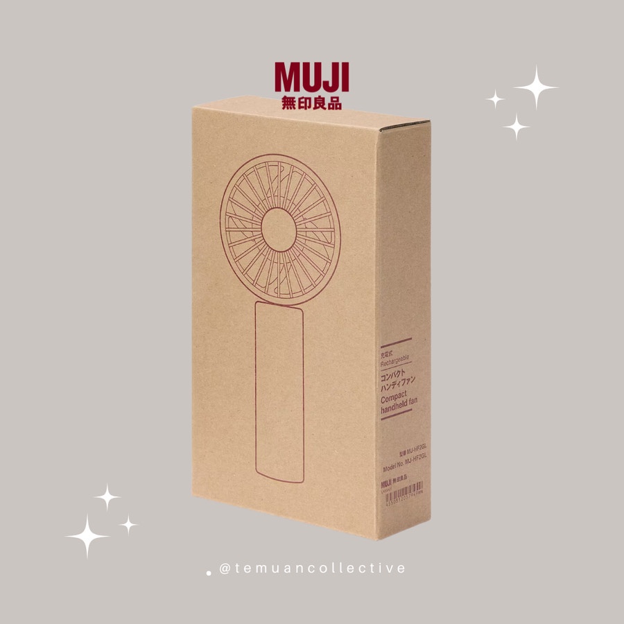 Jual MUJI Rechargeable Compact Handheld Fan - Kipas Tangan Portable ...