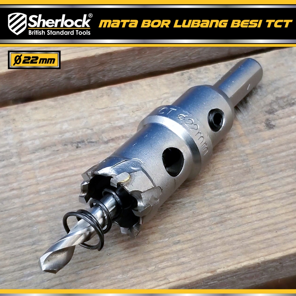 Jual Sherlock Hole Saw TCT for Stainless Steel Mata Bor Besi Keras ...