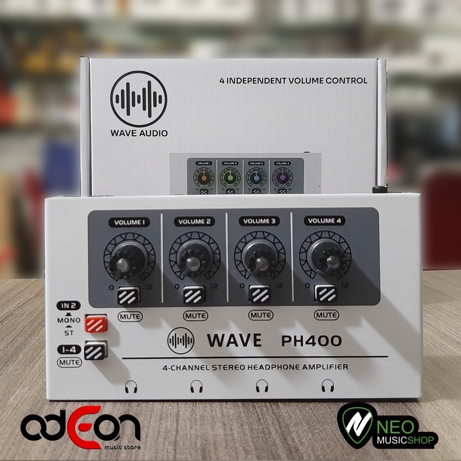 Jual WAVE PH400 PH 400 Amplifier Headphone 4 Channel with adaptor ...