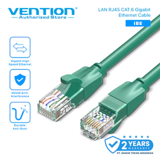 Vention Kabel Lan RJ45 Cat6 Cat.6 Gigabit  Ethernet UTP Round 1m 2m