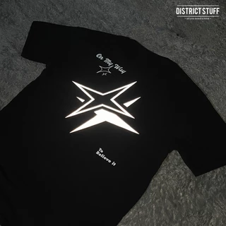 Kaos Reflektif Nyala Believe It Tshirt Distro Pria Wanita Cotton Combed 24s