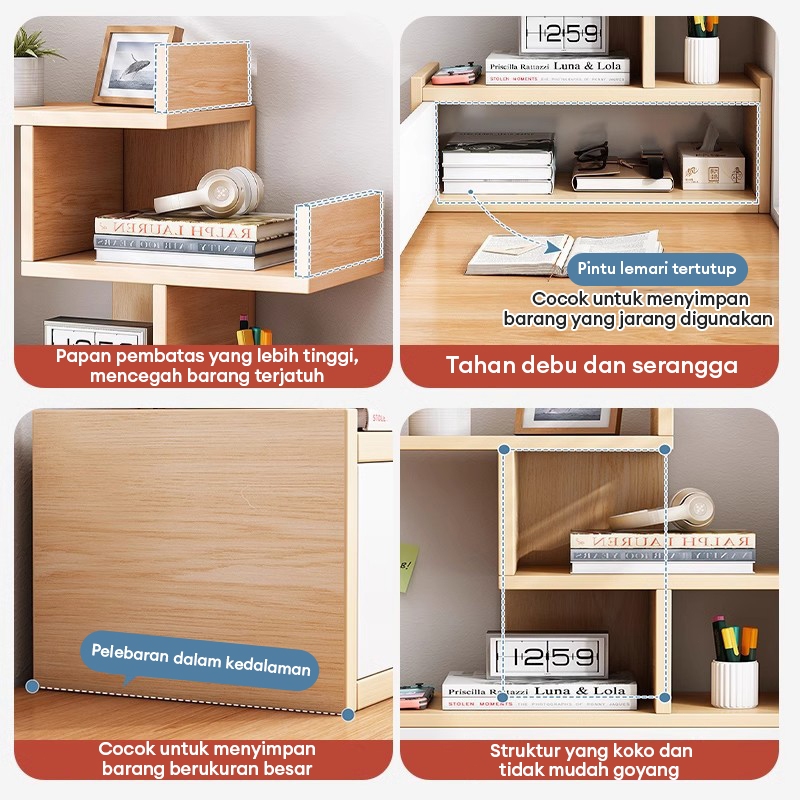 Jual IH Desk Organizer Rak Buku Meja Rak Meja Minimalis Estetik Rak ...