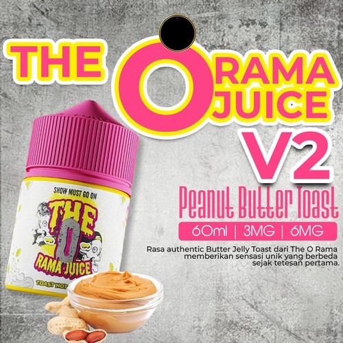 Jual THE O RAMA V2 Peanut Butter Toast 60ml Freebase Authentic | Shopee ...