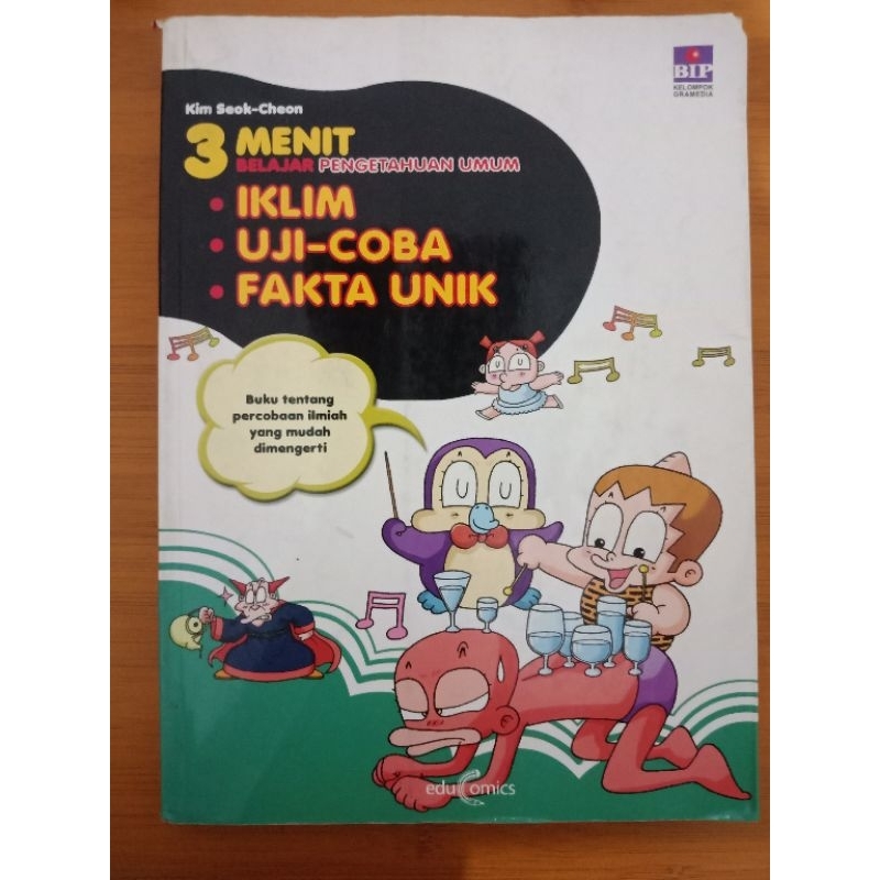 Jual BUKU KOMIK 3 MENIT BELAJAR PENGETAHUAN UMUM. IKLIM-UJI COBA-FAKTA ...