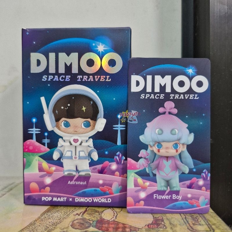 Jual [READY] pop mart popmart dimoo world space travel flower boy ...