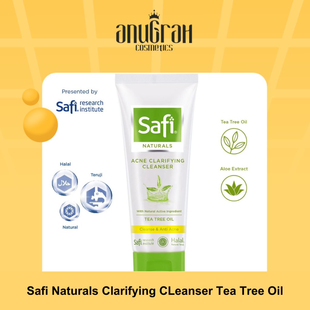 Jual Safi Naturals Clarifying CLeanser Tea Tree Oil | Shopee Indonesia