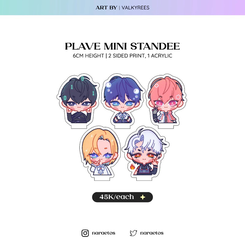 Jual PLAVE Mini Standee (6cm Height) | Shopee Indonesia